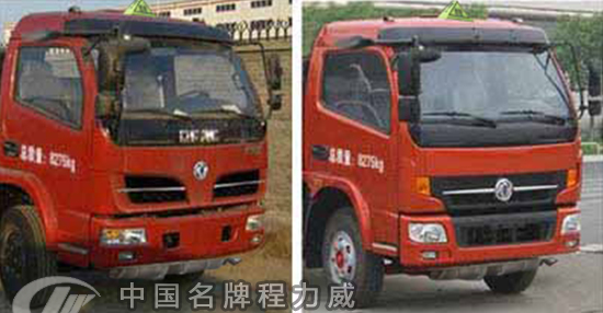 国五东风凯普特挂桶对接式垃圾车